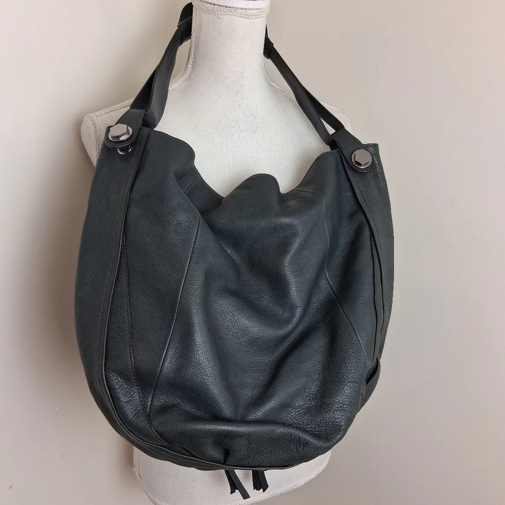 orYANY Cassie Olive Green Leather Hobo Bag